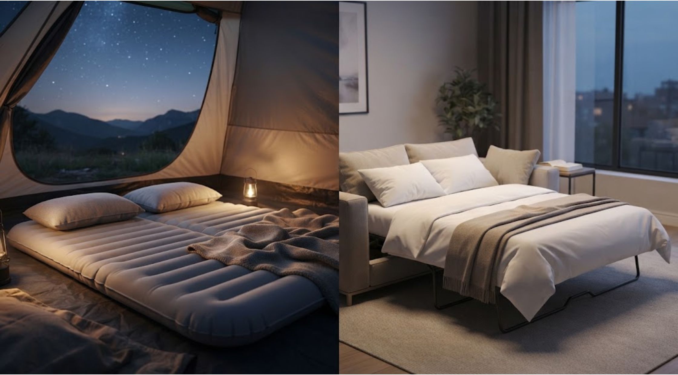 Double Sleeping Pad or Sleeper Sofa Mattress How to Choose the Best Sleep Solution for Comfort Anywhere (1)